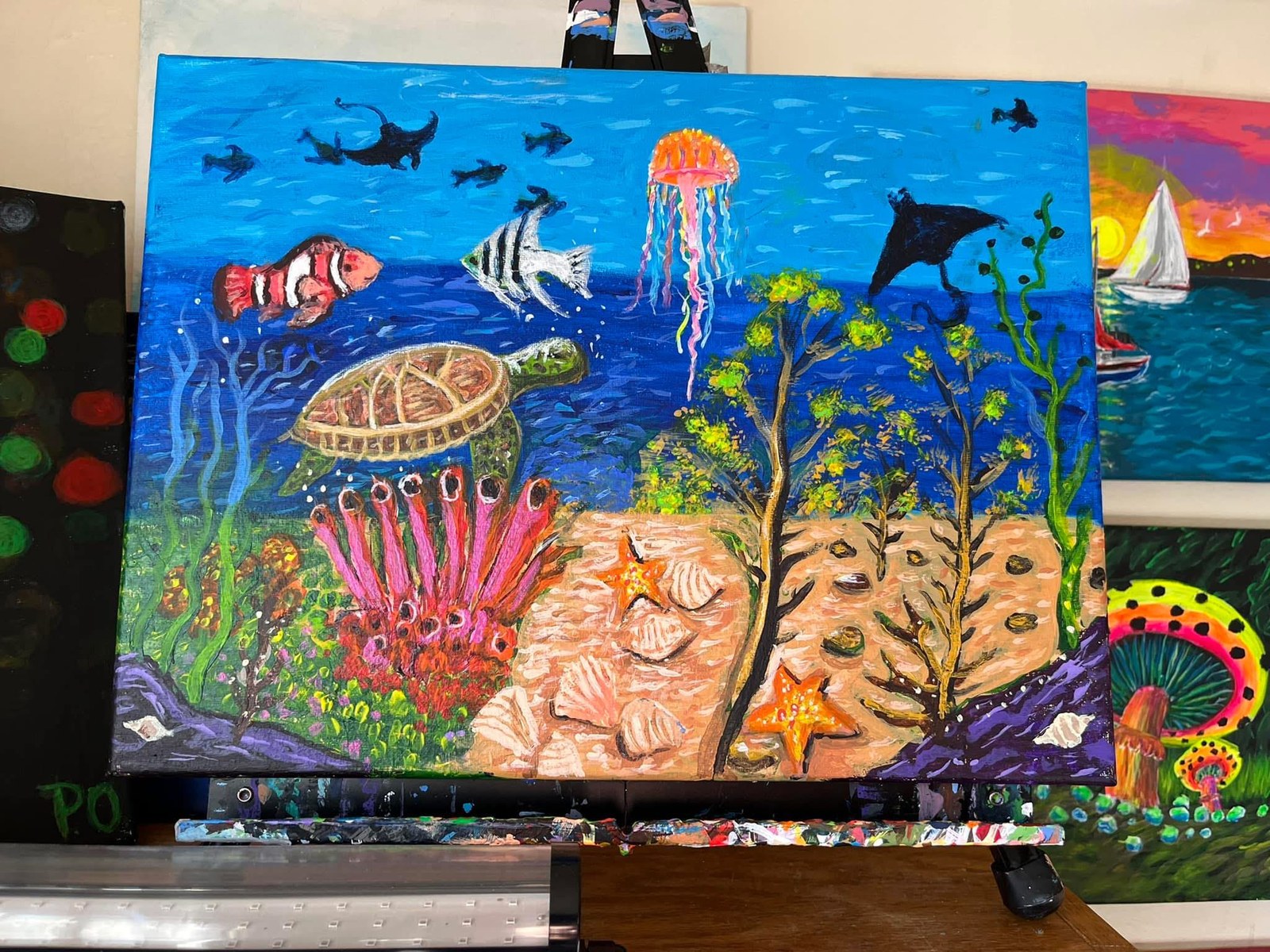 Ocean World, original artwork by Paul O'Lone
