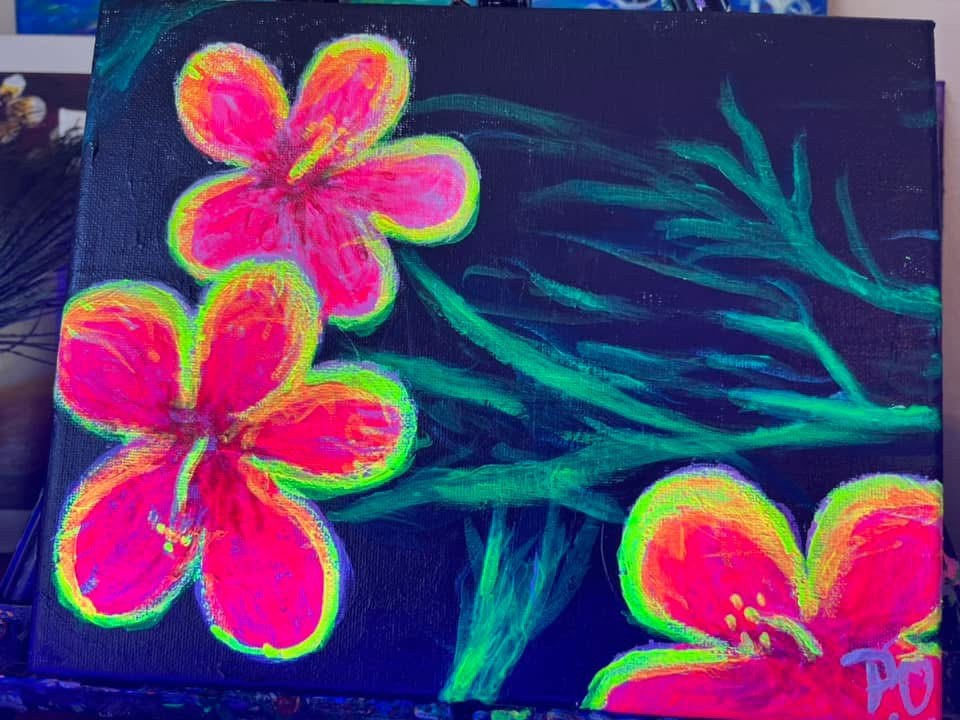 Neon Blossoms, original artwork by Paul O'Lone