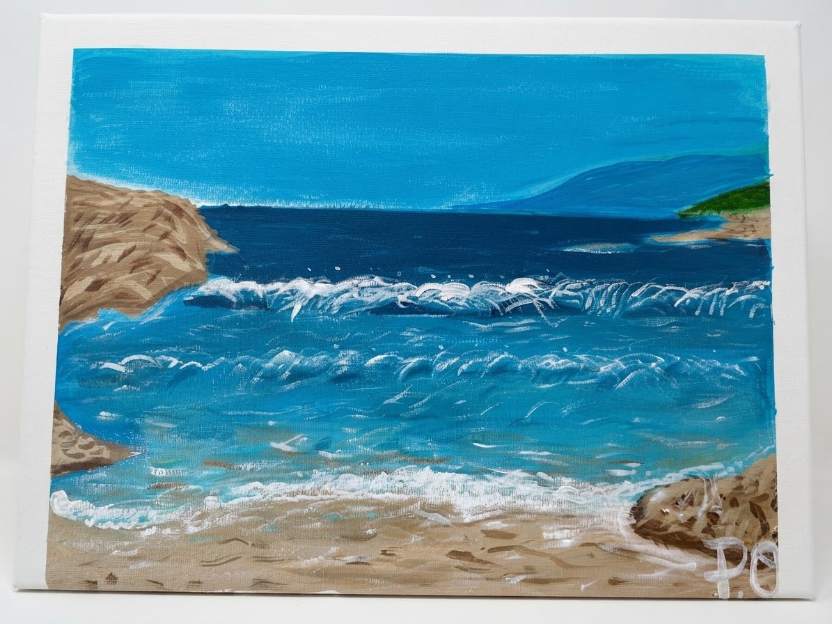Coastal Blue, original artwork by Paul O'Lone