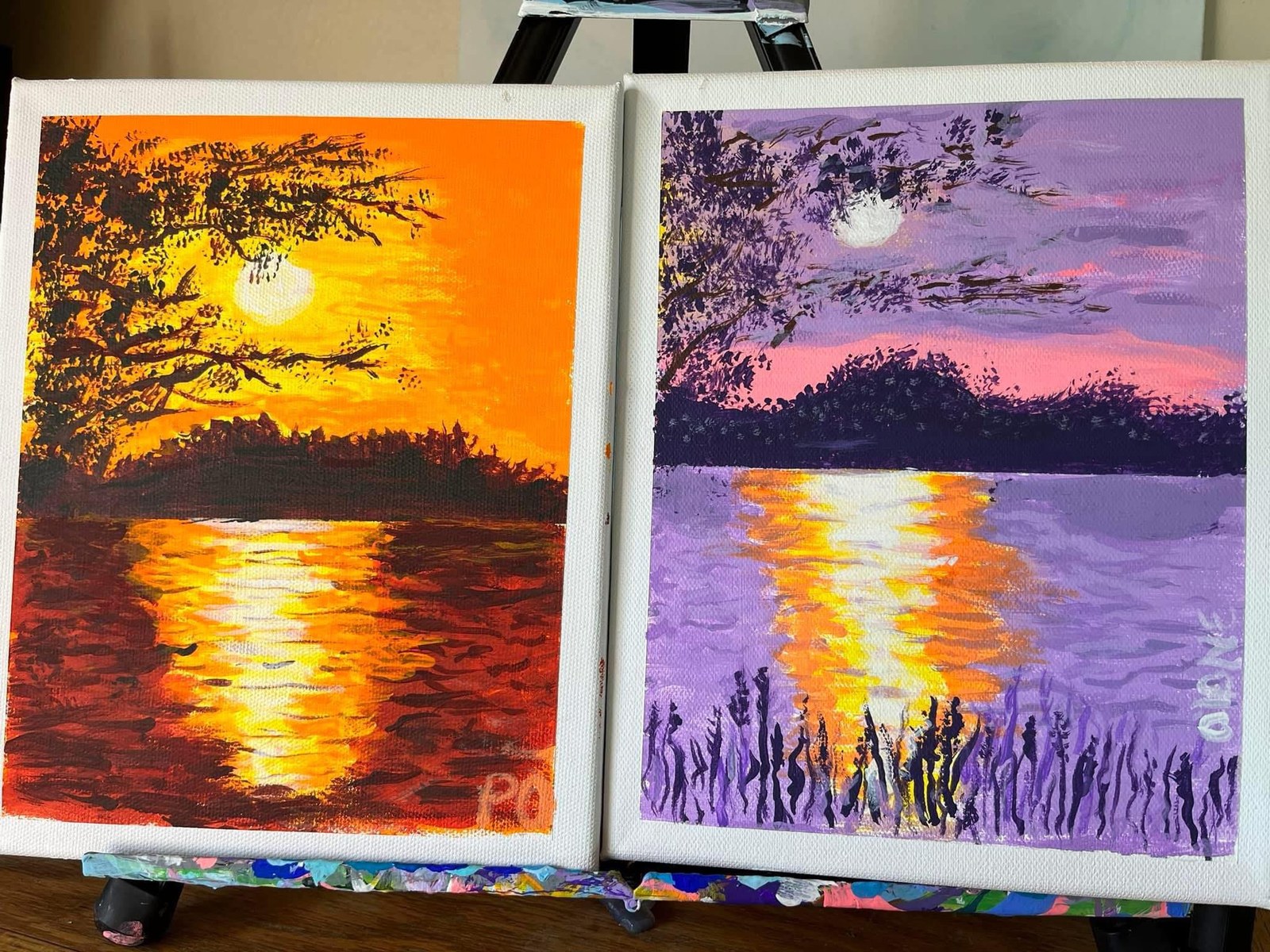 Twin Reflections, original artwork by Paul O'Lone